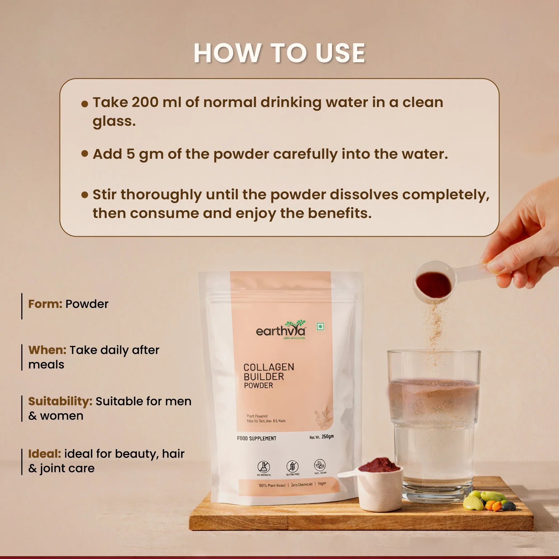 Collagen Builder Powder - Earthvya