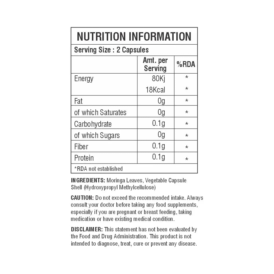 Moringa+ Capsules - Earthvya