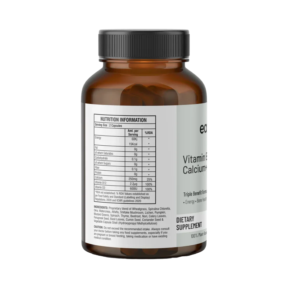 Vitamin B12+Calcium+D3 - Earthvya